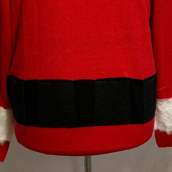 Ugly Christmas Sweater Santa Suit 6 Pack Beer Drink Holster Holder Men Women L - Picture 5 of 8